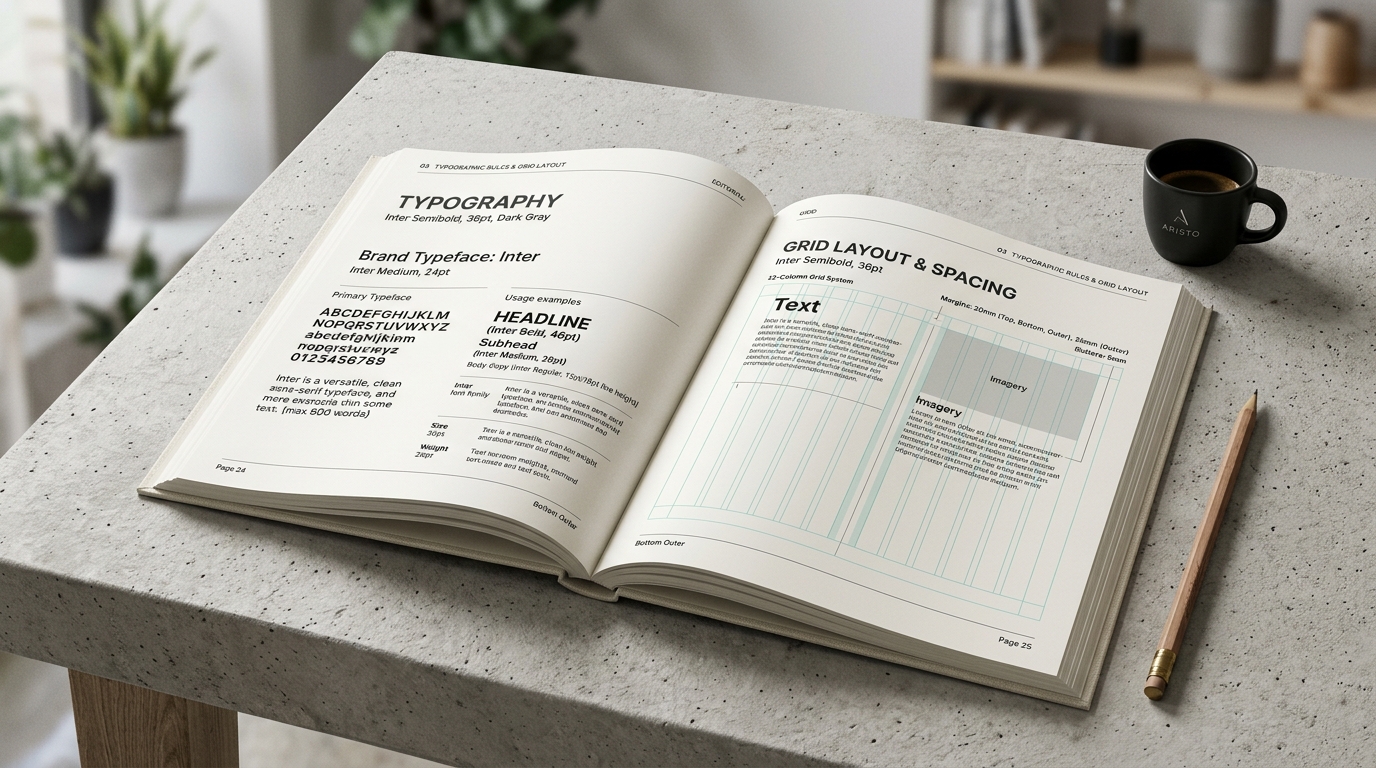 Brand Guidelines & Typography Book